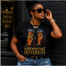 Load image into Gallery viewer, Stepping Different – Boss Energy Graphic Tee
